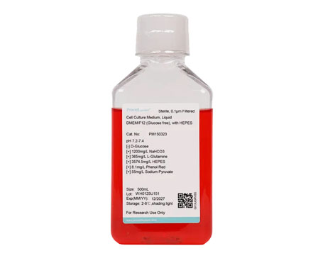 DMEM/F12 (sin glucosa), con HEPES